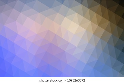 Light Blue, Yellow vector abstract mosaic pattern. Colorful illustration in polygonal style with gradient. Completely new template for your banner.
