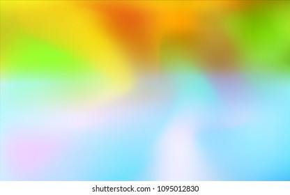 Light Blue, Yellow vector abstract blurred cover. A vague abstract illustration with gradient. The blurred design can be used for your web site.