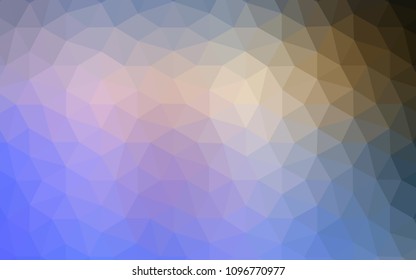 Light Blue, Yellow vector abstract mosaic backdrop. A completely new color illustration in a polygonal style. Textured pattern for your backgrounds.
