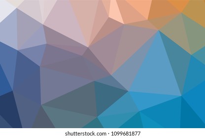 Light Blue, Yellow vector abstract mosaic backdrop. Colorful illustration in polygonal style with gradient. A completely new design for your business.