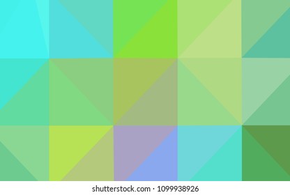 Light Blue, Yellow vector abstract mosaic pattern. A completely new color illustration in a  polygonal style. A new texture for your design.