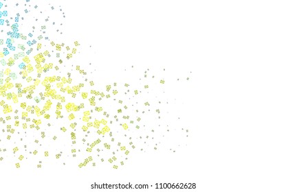 Light Blue, Yellow vector abstract colorful background, which consist of triangles. Pattern with colored triangles on white background.