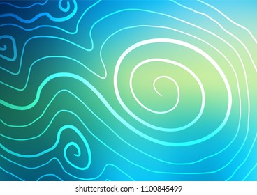 Light Blue, Yellow vector abstract doodle texture. A completely new color illustration in doodle style. The best blurred design for your business.