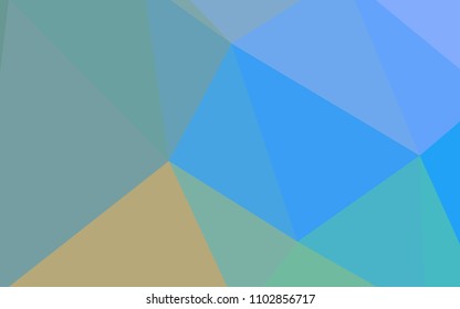 Light Blue, Yellow vector abstract polygonal background. Elegant bright polygonal illustration with gradient. New template for your brand book.