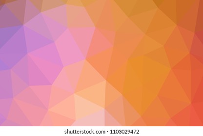 Light Blue, Yellow vector abstract mosaic pattern. Modern abstract illustration with triangles. Textured pattern for your backgrounds.