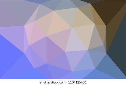 Light Blue, Yellow vector abstract polygonal template. Colorful abstract illustration with triangles. Brand new style for your business design.