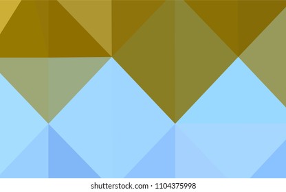 Light Blue, Yellow vector abstract polygonal pattern. Colorful illustration in polygonal style with gradient. The template for cell phone's backgrounds.