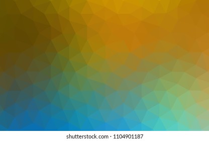 Light Blue, Yellow vector abstract polygonal pattern. Colorful illustration in polygonal style with gradient. Polygonal design for your web site.