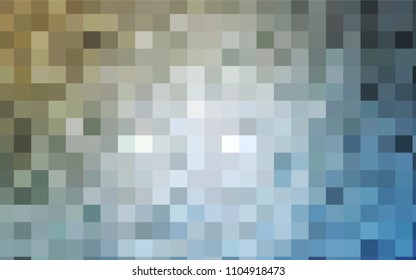 Light Blue, Yellow vector abstract textured polygonal background. Blurry rectangular design. The pattern with repeating rectangles can be used for background.