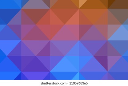 Light Blue, Yellow vector abstract mosaic background. Colorful illustration in polygonal style with gradient. A completely new design for your leaflet.