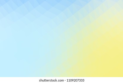 Light Blue, Yellow vector abstract mosaic pattern. A sample with polygonal shapes. The template can be used as a background for cell phones.