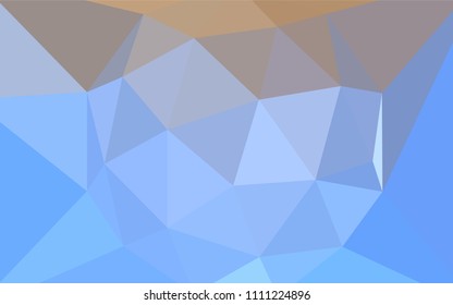 Light Blue, Yellow vector abstract mosaic backdrop. Polygonal abstract illustration with gradient. Polygonal design for your web site.