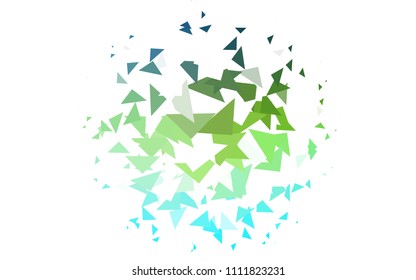 Light Blue, Yellow vector abstract colorful background, which consist of triangles. Pattern with colored triangles on white background.