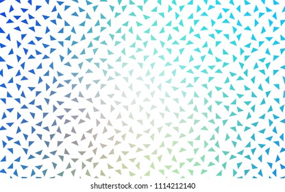 Light Blue, Yellow vector abstract colorful background, which consist of triangles. Pattern with colored triangles on white background.