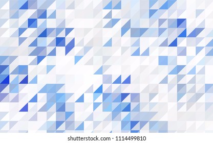 Light Blue, Yellow vector abstract colorful background, which consist of triangles. Pattern with colored triangles on white background.