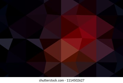 Light Blue, Yellow vector abstract polygonal template. A completely new color illustration in a  polygonal style. Triangular pattern for your business design.