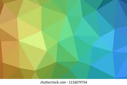 Light Blue, Yellow vector abstract mosaic backdrop. Colorful abstract illustration with triangles. Polygonal design for your web site.