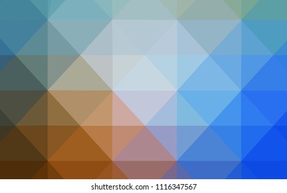 Light Blue, Yellow vector abstract polygonal background. Colorful illustration in abstract style with triangles. Polygonal design for your web site.
