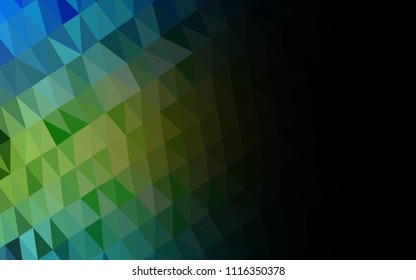 Light Blue, Yellow vector abstract polygonal layout. Shining colored illustration in a Brand new style. A completely new design for your business.