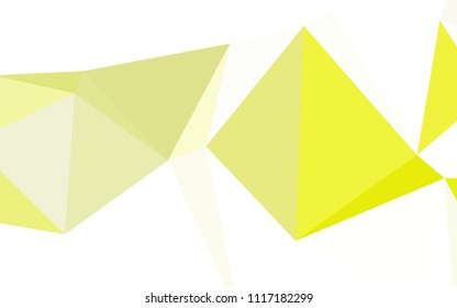 Light Blue, Yellow vector abstract mosaic pattern. Glitter abstract illustration with an elegant triangles. New template for your brand book.