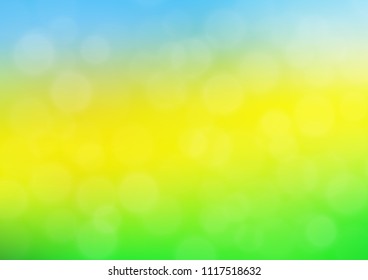Light Blue, Yellow vector abstract bokeh pattern. Creative illustration in halftone style with gradient. The template for backgrounds of cell phones.