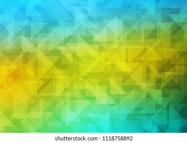 Light Blue, Yellow vector abstract polygonal texture. Colorful abstract illustration with gradient. A new texture for your design.