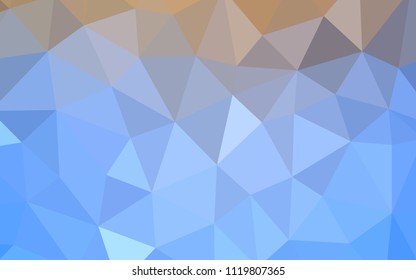 Light Blue, Yellow vector abstract polygonal pattern. Shining polygonal illustration, which consist of triangles. Brand new design for your business.