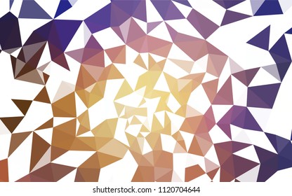 Light Blue, Yellow vector abstract polygonal template. Colorful illustration in abstract style with triangles. Completely new template for your banner.