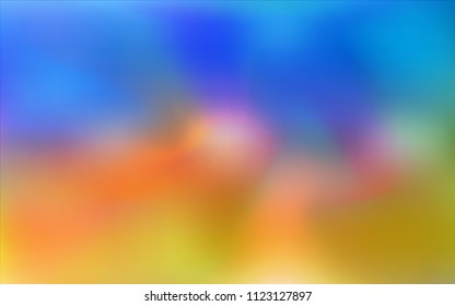 Light Blue, Yellow vector abstract blurred cover. Creative illustration in halftone style with gradient. The best blurred design for your business.