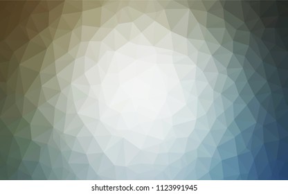 Light Blue, Yellow vector abstract mosaic pattern. Colorful illustration in abstract style with triangles. Template for cell phone's backgrounds.