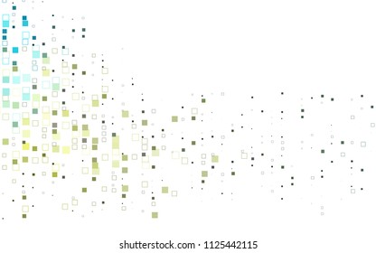 Light Blue, Yellow vector abstract textured polygonal background. Blurry rectangular design. The pattern with repeating rectangles can be used for background.