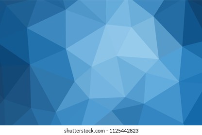 Light Blue, Yellow vector abstract mosaic pattern. Glitter abstract illustration with an elegant triangles. Triangular pattern for your design.