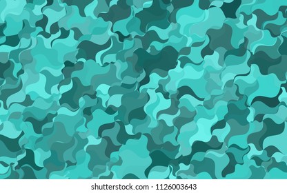 Light Blue, Yellow vector abstract cambered background. Creative illustration in halftone arched style with gradient. The pattern of blurred lines for your business design.