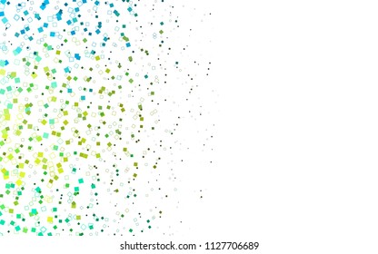 Light Blue, Yellow vector abstract textured polygonal background. Blurry rectangular design. The pattern with repeating rectangles can be used for background.
