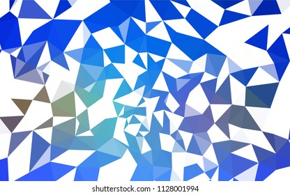 Light Blue, Yellow vector abstract polygonal background. Shining colorful illustration with triangles. Polygonal design for your web site.