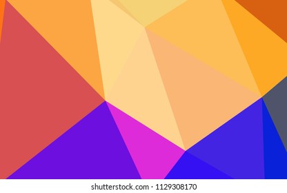 Light Blue, Yellow vector abstract polygonal background. Colorful abstract illustration with triangles. Pattern for a brand book's backdrop.