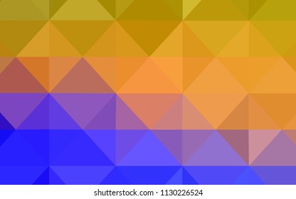 Light Blue, Yellow vector abstract polygonal pattern. Colorful illustration in polygonal style with gradient. New template for your brand book.