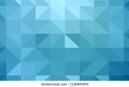 Light Blue, Yellow vector abstract polygonal template. Creative illustration in halftone style with triangles. Best triangular design for your business.