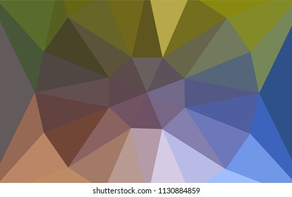 Light Blue, Yellow vector abstract polygonal background with a gem in a centre. Modern abstract illustration with triangles. Triangular pattern for your design.