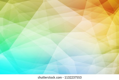 Light Blue, Yellow vector abstract polygonal background. A sample with polygonal shapes. Brand new design for your business.