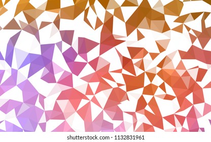 Light Blue, Yellow vector abstract polygonal template. Colorful illustration in abstract style with triangles. Best triangular design for your business.