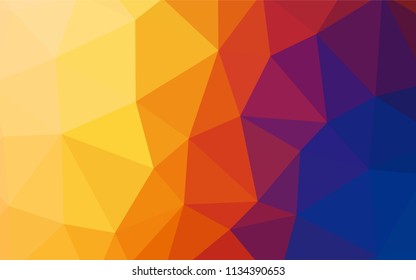 Light Blue, Yellow vector abstract mosaic pattern. Colorful illustration in polygonal style with gradient. New template for your brand book.