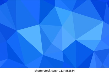 Light Blue, Yellow vector abstract mosaic background. Modern abstract illustration with triangles. New template for your brand book.