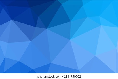 Light Blue, Yellow vector abstract polygonal template. Shining colorful illustration with triangles. New template for your brand book.