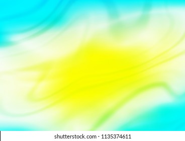 Light Blue, Yellow vector abstract blurred template. Colorful illustration in abstract style with gradient. The blurred design can be used for your web site.