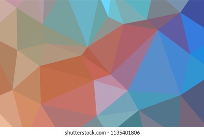 Light Blue, Yellow vector abstract polygonal pattern. Creative illustration in halftone style with gradient. A completely new design for your business.