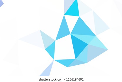 Light Blue, Yellow vector abstract polygonal background. Colorful illustration in abstract style with triangles. Pattern for a brand book's backdrop.