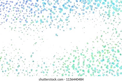 Light Blue, Yellow vector abstract colorful background, which consist of triangles. Pattern with colored triangles on white background.