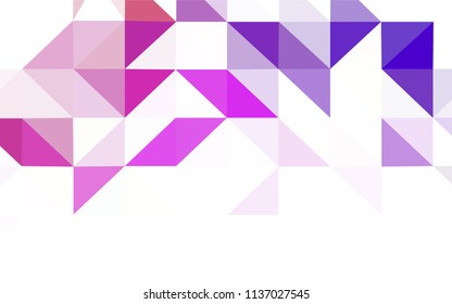 Light Blue, Yellow vector abstract polygonal template. Glitter abstract illustration with an elegant triangles. Triangular pattern for your design.