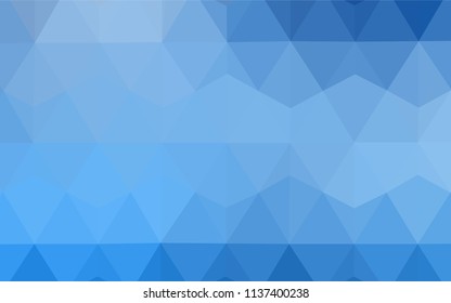 Light Blue, Yellow vector abstract mosaic background. Creative geometric illustration in Origami style with gradient. Best triangular design for your business.